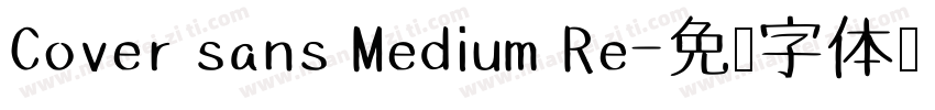Cover sans Medium Re字体转换